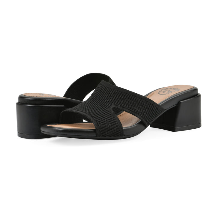 Milled Heeled Sandal