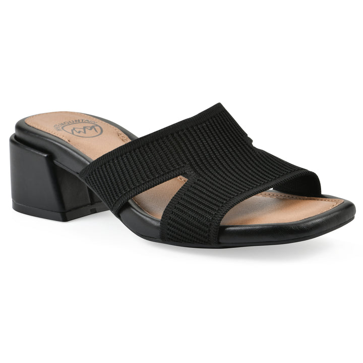 Milled Heeled Sandal