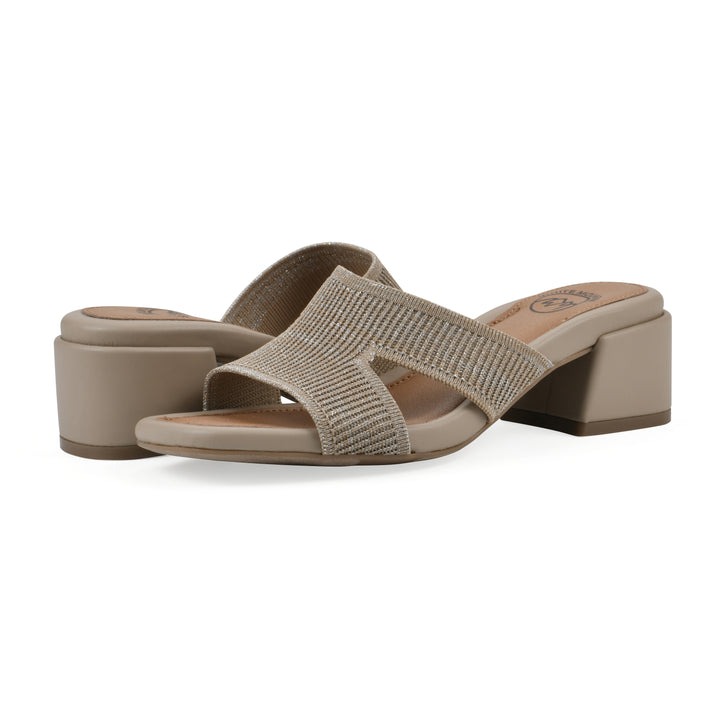Milled Heeled Sandal