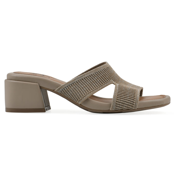 Milled Heeled Sandal